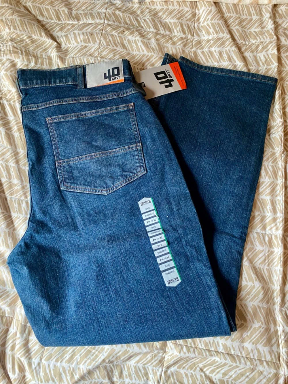 Duluth Men's 40 Grit Flex Standard Fit Jeans